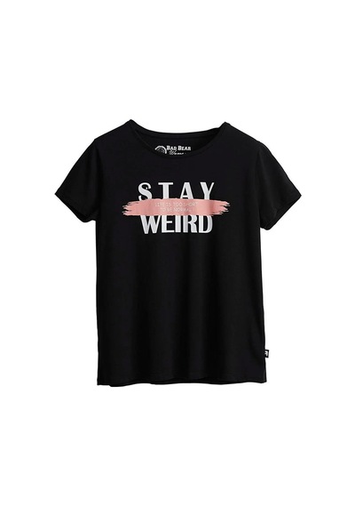 Bad Bear 21.03.07.008-c01 Stay Weird Kadın T-shirt 001