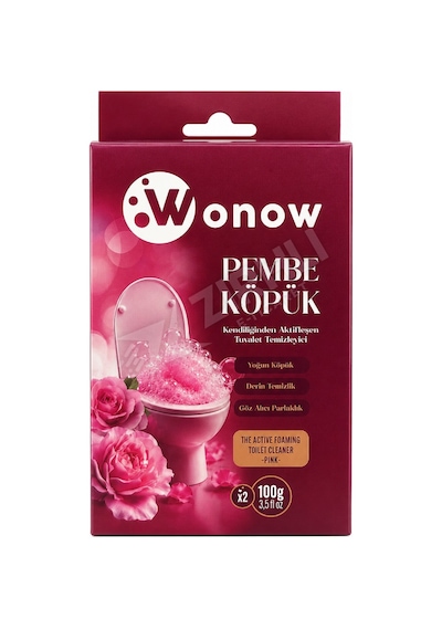 3 Adet Wonow Tuvalet Temizleyici Pembe Köpük 2x100 Gr