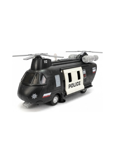 1:16 Ölçekli Işıklı Ve Sesli Oyuncak Polis Helikopteri Taşıyıcı Araç