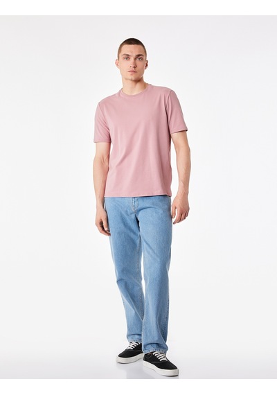 Koton Pamuklu Regular Fit Bisiklet Yaka Kısa Kollu Basic Tişört Pembe 6sam10429mk Gülkurusu Koton Pamuklu Regular Fit Bisiklet Yaka Kısa Kollu Basic Tişört Pembe 6sam10429mk Gülkurusu