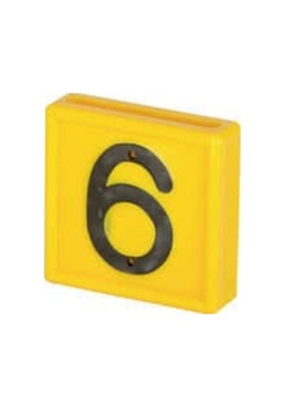 Sarı Numara "6"