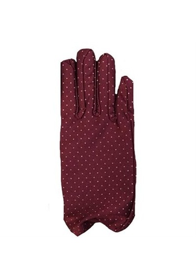 Bordo Renk Puanlı Çocuk Eldiveni 5615 "