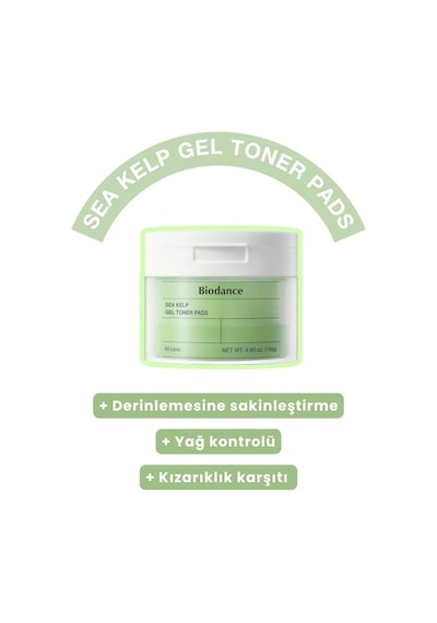 Defacto Biodance Sea Kelp Gel Toner Yatıştırıcı Tonik Ped 60 Adet H3437AXNS