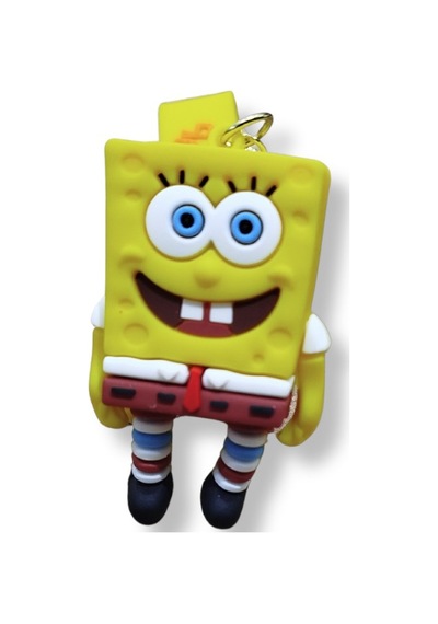 Sünger Bob Karepantolon Premium 3d Figürlü Bilek Kayışlı Anahtarlık - 1 Adet