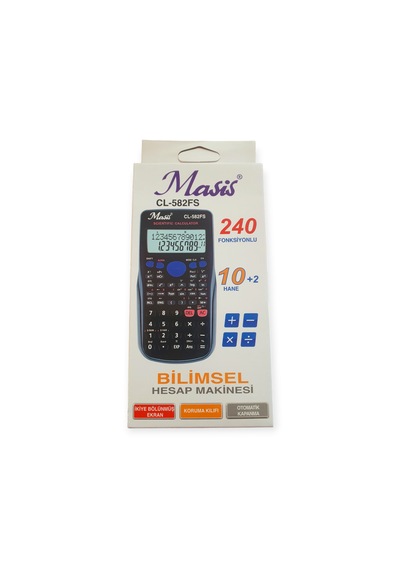 Masis Cl-582fs Bilimsel Hesap Makinesi 240 Fonksiyonlu Siyah
