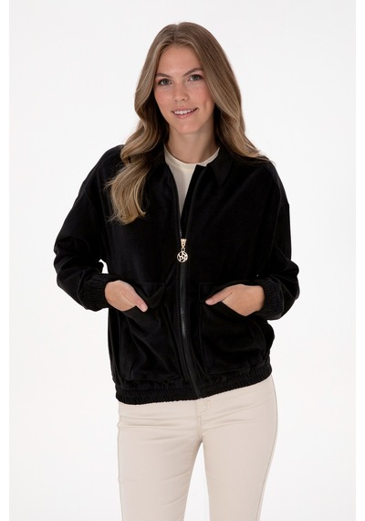 U.s. Polo Assn. Kadın Siyah Dokuma Mont 50313095-vr046 Siyah