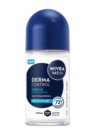 Nıvea Men Erkek Roll-on Deodorant Derma Control Defend Tahriş Karşıtı 50 Ml - 6 Adet Tarı
