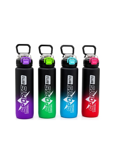 Yakut-14060 Spor Matara 1000ml Suluk Tutmalı Plastik Pipetli Çift Renkli Diğer