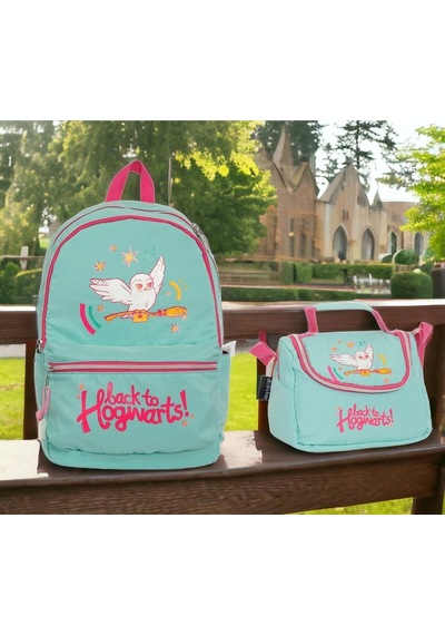 Harry Potter Hogwarts Academy Okul Çantası Ve Beslenme Çantası Lisanslı Çok Renkli