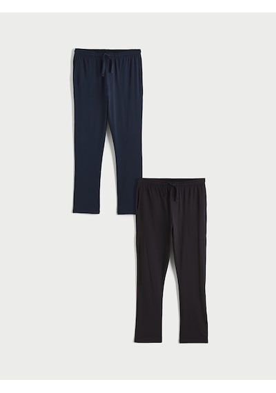 LC Waikiki Lc Waıkıkı Lacivert Standart Kalıp Erkek Pijama Alt 2'li