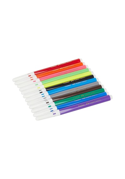 Faber Castell Comfort Yıkanabilir Keçeli Kalem 10+2 Neon