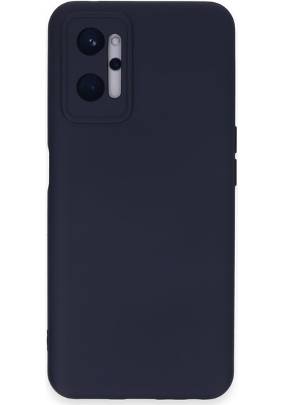 Realme 9i 4g Kılıf İçi Kadife Kaplı Nano Silikon Kapak - Lacivert Lacivert