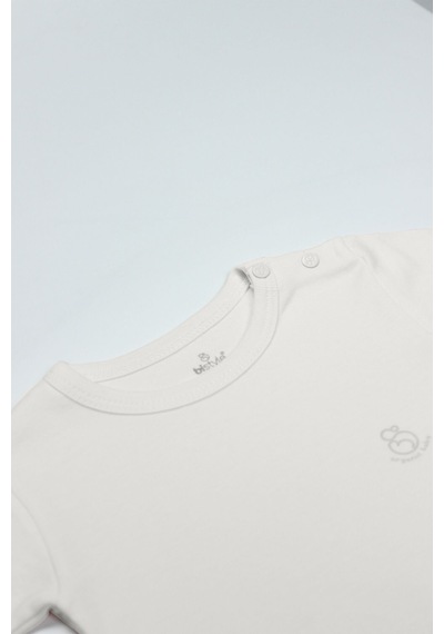 Bistyle Organik Natural Basic Style Yarım Kol Body Bs17103 Ekru