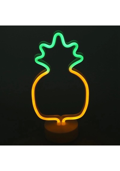 Eğlenceli Neon Ananas Tasarımlı Gece Lambası Dekoratif Işık Diğer