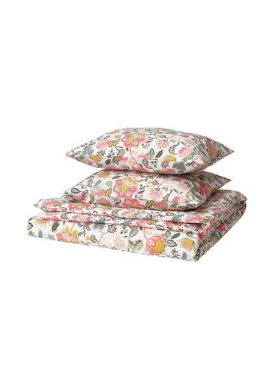 Ikea Daggsalvıa Çift Kişilik Nevresim Takımı 220 X 240 Cm Beyaz - Pembe - Sarı - Mavi Çok Renkli