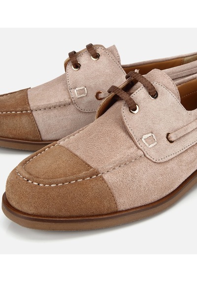 Hotiç Kadın Süet Deri Vizon Bağcık Detaylı Günlük Loafer 01ayh321380a453 01ayh321380a453