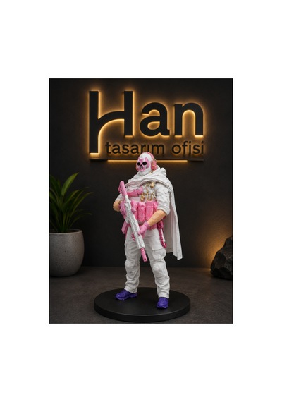 Ghost Figür 15 Cm Pembe Versiyon Call Of Duty Ghost Simon Figür