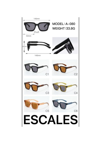 Unısex Uv-400 Korumalı Güneş Gözlüğü Sarı - 718926603 Sarı