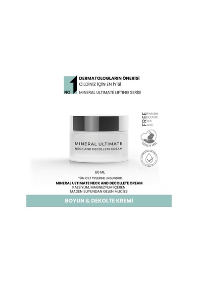 Mineral Ultimate Kırışıklık Karşıtı Ve Sıkılaştırıcı Kremi Boyun Ve Dekolte Kremi 60ml 2 Paketi