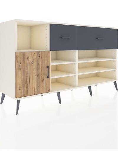 Kronos Konsol 6 Raflı 2 Çekmeceli Tek Kapaklı 176x59x99 Aytaşı-ç Aytaşı-çam/antrasit Kronos Konsol 6 Raflı 2 Çekmeceli Tek Kapaklı 176x59x99 Aytaşı-ç Aytaşı-çam/antrasit