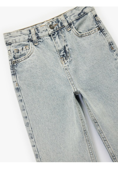 Koton Pamuklu Cepli Jooger Denim Pantolon Lıght Indıgo 6wkg40021ad Açık Mavi