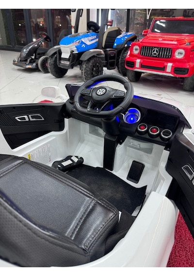 Poyraz Akülü Mercedess Yeni Gtr 12v Akülü Araba Özel Plaka 0-6yaş Beyaz