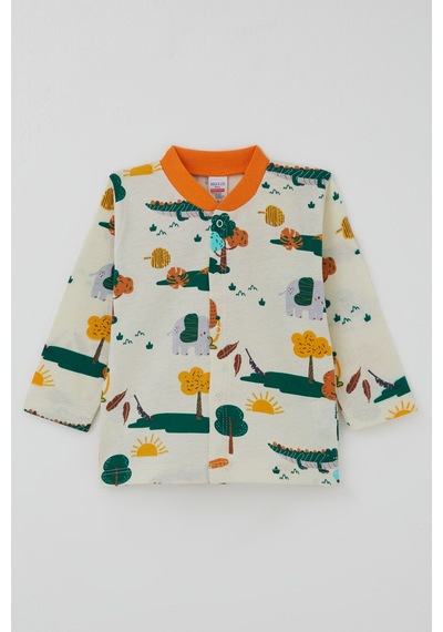 Breeze Erkek Bebek Pijama Takımı Safari Temalı Sevimli Hayvancıklar Desenli Önden Çıtçıtlı 4 Ay-1 Yaş, Sarı Breeze Erkek Bebek Pijama Takımı Safari Temalı Sevimli Hayvancıklar Desenli Önden Çıtçıtlı 4 Ay-1 Yaş, Sarı