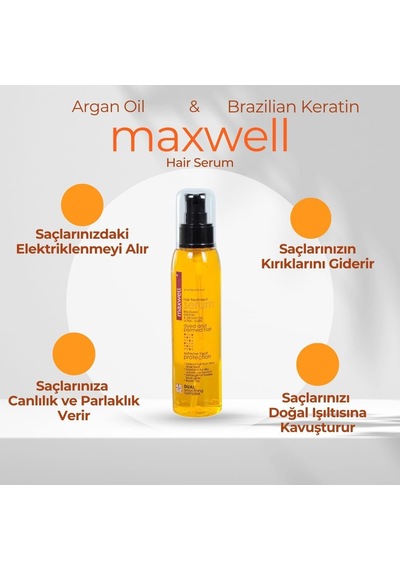 Argan Yağlı & Keratin Saç Bakım-onarım Kırık Önleme Serumu 120ml