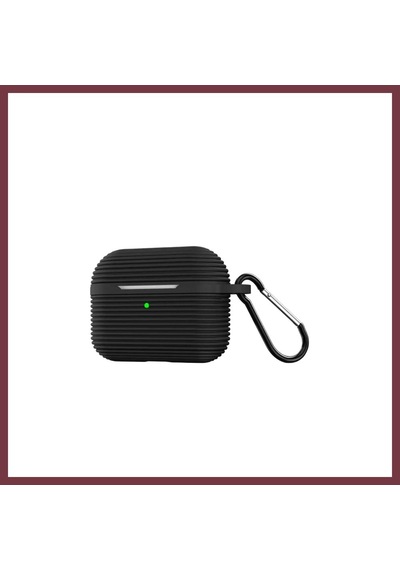 Storeşahin Apple Uyumlu AirPods Pro 3 3.nesil Raven Silikon Kılıf - Siyah Shn0720