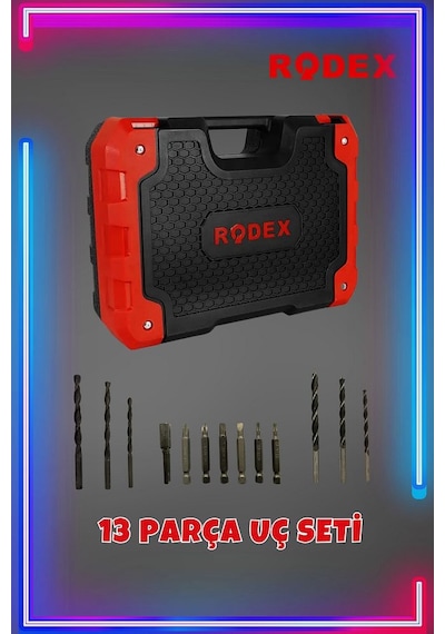 Rodex RDX3404 20 V 2.0 AH Çift Akülü Darbeli Matkap