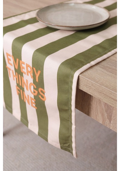 Everythings Fine Baskılı Runner 40x140 Cm Çok Renkli
