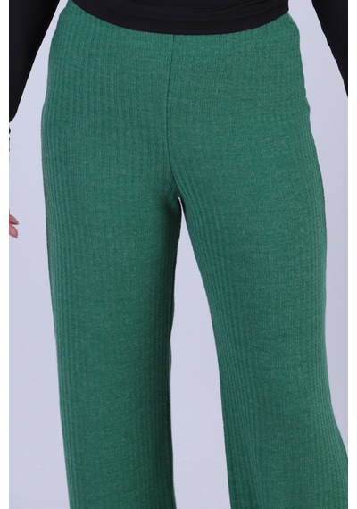 Armonika Kadın Yeşil Yumuşak Dokulu Likralı Pantolon Arm-26k001090