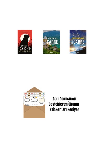 Güvercin Tüneli + Bizim Oyun + Gece Müdürü + Okuma Sticker'ları