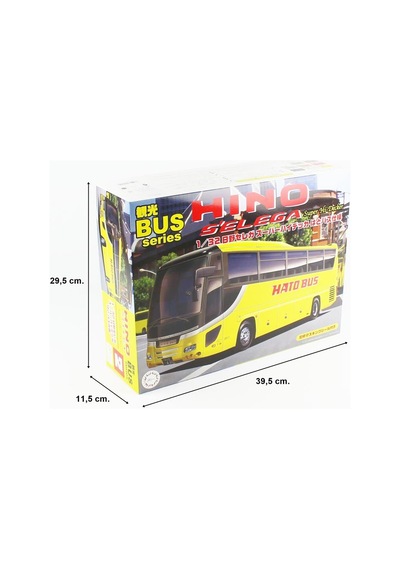 Fujimi Bus-2 01111 1/32 Ölçek, Hino S Elega Super Hi Decker Hato Bus Type, Otobüs Plastik Model Kiti
