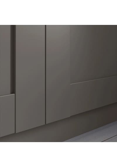 Ikea Koyu Gri Sağlam Kapaklı Gardırop