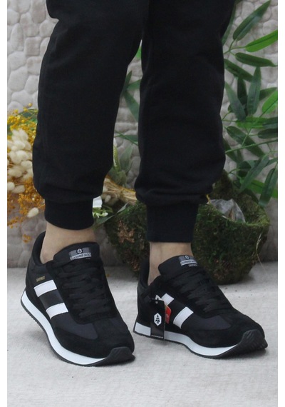 Hammer Jack 101 24985 Siyah Beyaz Erkek Sneaker Ayakkabı 001