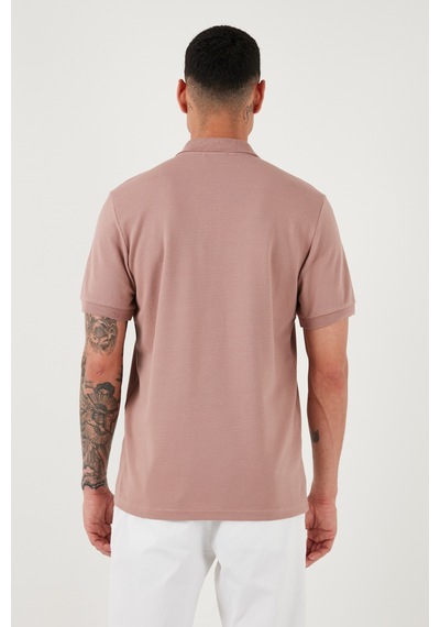 Buratti Pamuklu Regular Fit Yarım Fermuarlı 3'Lü Paket Erkek Polo Yaka T Shirt 5902915S3 Pudra-Gri-Mavi