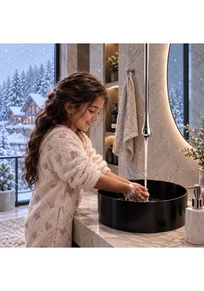 Specıal Krom Ankastre Lavabo Bataryası Acar Alb 1002 Altın