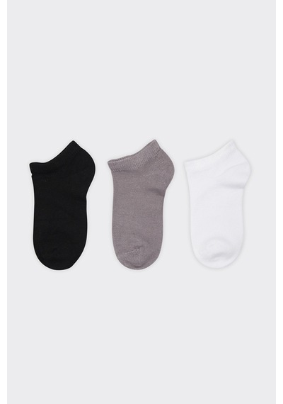Panço Unisex Çocuk Basic Patik Çorap Set Renkli