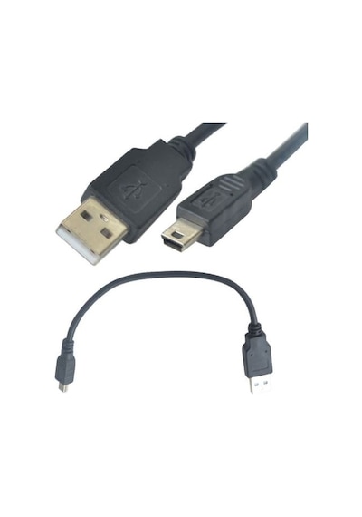 Harici Harddisk Kablosu 5 Pin Mini Usb Kablo Data Kablosu 20Cm
