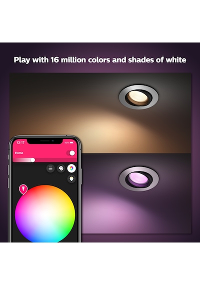Philips Hue WCA Centura Akıllı Gömme Spot 1x5.7W (Alüminyum)