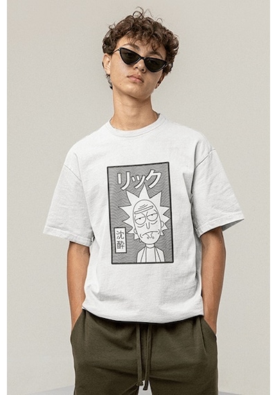 Rick Sanchez Tasarım Beyaz Tişört Beyaz