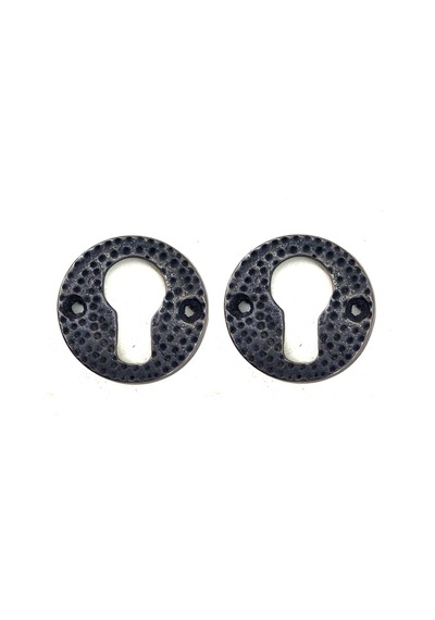 Antika Tarz Dekoratif Pirinç Oda Kilit Rozeti - 49mm, Oksit Çok Renkli