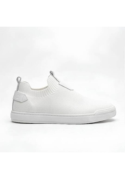 Daytex 4224 Erkek Slip-on - Full Triko Örgü Termo Taban Sneaker Beyaz