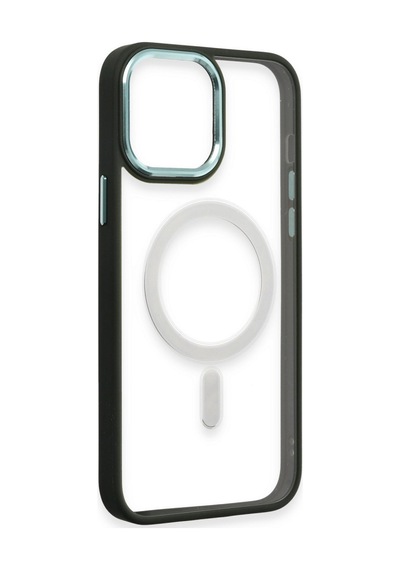 Apple iPhone  Uyumlu - 15 Pro Kılıf Room Magneticsafe Silikon - Köknar Yeşili