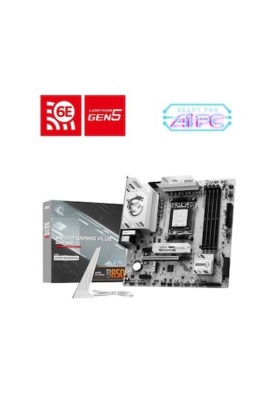 Msı B850m Gamıng Plus Wıfı6e Ddr5 Amd B850 Am5 Soket Ddr5 Aaaa11msı0036