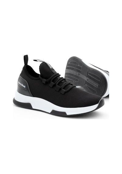 Tonny Black Nefes Alabilen Kumaş Poli Taban Bağcıklı Unisex Siyah Beyaz Spor Ayakkabı V2qnt-0