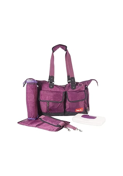 Bebek Bakım Çantası/ıslak Mendil Taşıma Kutusu, Mor 50 x 22