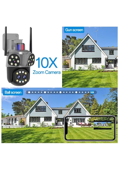 Mpia Orino 4 Lens 10x Zoom 8mp 360 Görüş Hareketli Waterproof