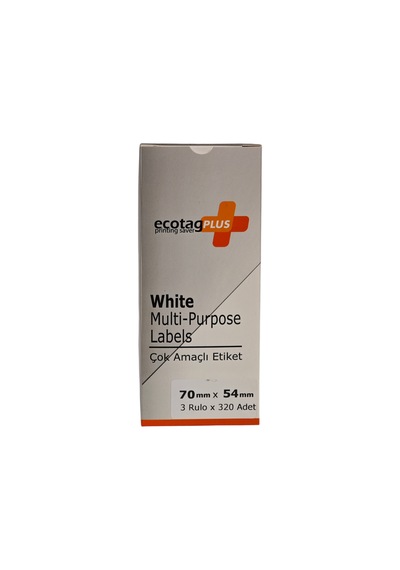 Ecotagplus Dymo Muadili Etiket - 70 Mm X 54 Mm - 5 X 320 Adet - Eko Paket - 99015 1